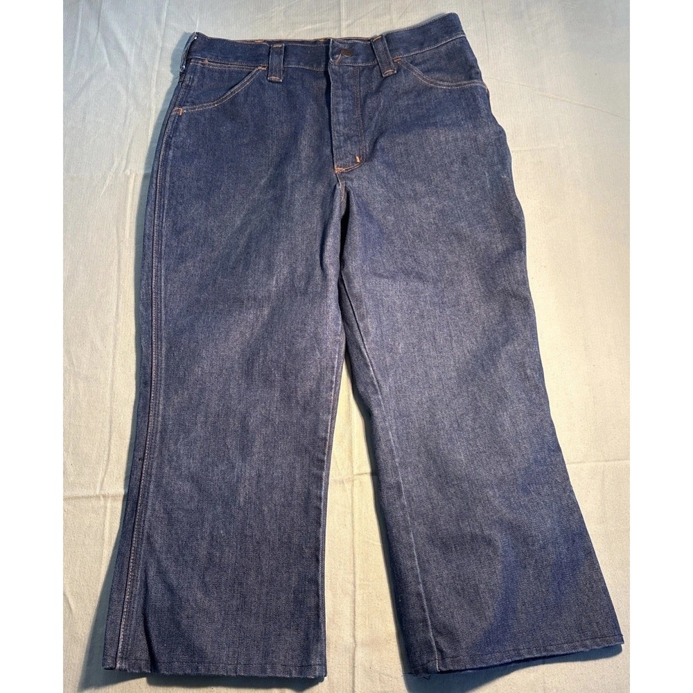 Vintage Sedgefield Husky Jeans Blue Denim Made in USA 32x28 Dark Wash 5949-2